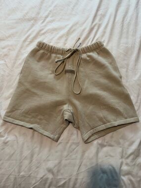 Fear of God Essentials Beige/Tan Sweat Shorts